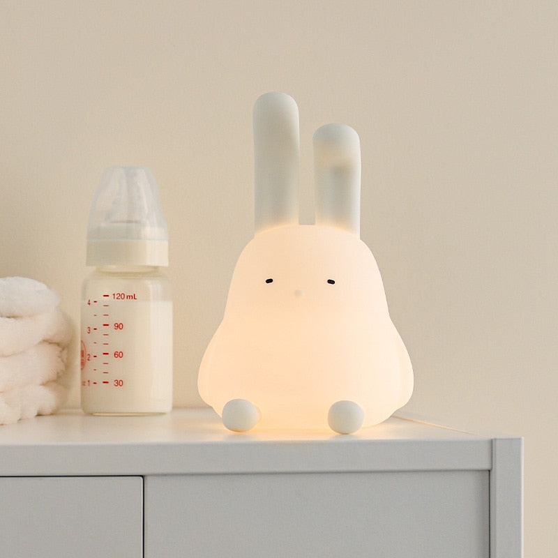 Cute Rabbit Mood Light Dimmable Led Soft Night Light For Baby Girlfriend Gift Children's Night Lights Kids Room Decor Led Lights